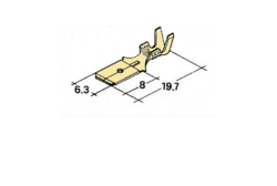 Konektor 6,3mm 1-2,5mm kolk